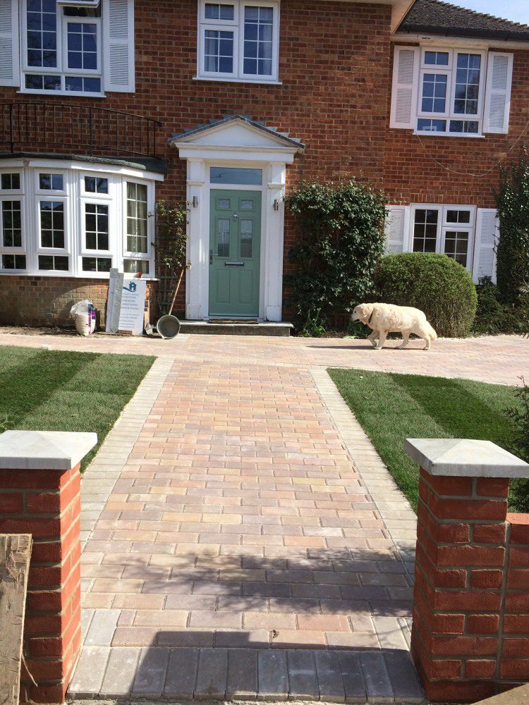 CS009 driveway paving wall landscaping