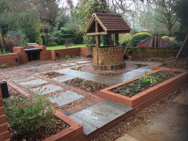 SL 027 paving wall and garden landscaping